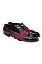 Black Color Lace-Up Genuine Leather Men's Shoes