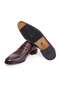 Brown Laceless Genuine Leather Men's Shoes - 3