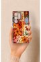 Samsung S24 Ultra Compatible Orange Lily Patterned Silicone Case