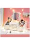 Multifunctional Large Capacity Cosmetic Storage Box with Mirror and Drawer Suitable for Bathroom Bedroom Dressing Table