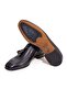 Brown Laceless Genuine Leather Men's Shoes - 3