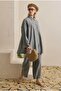 Drawstring Effect Suit Lavender Blue