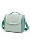 3-piece korean style waterproof thick chain backpack lunch bag pencil case - 4