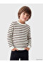 Esvab • Modern & Distinctive Zero Roba Collar Striped Boys' Knitwear Sweater