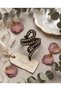 Bronze Women's Ring Authentic Copper Jewelry Mini Pearl Wave Design Adjustable Vintage - 4