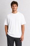 Unisex Brave Dragon Fruit Back Print T-Shirt - White - 4