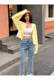 Women's Pearl Button Oversize Basic Knitwear Cardigan with Beard Pattern - 3