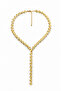 Gold Plate Y Necklace