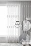 1-3 Regular Pleated Hollow Out Patterned Betül Ecru Tulle Curtain - 2
