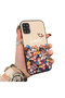 Samsung Galaxy A31 Compatible Silicone Edge Hard Back Case Couple Phone Case with Floral Pattern