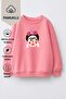 Girl's 3 Thread Fabric Cotton Frida Printed Sweatshirt - 2