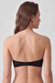 Egyptian Women's Double Ales Unpadded Lace Strapless Bra Black-Ecru - 4
