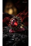 خاتم نسائي من البرونز، مجوهرات نحاسية أصلية، مرصعة بحجر بيضاوي أحمر، على الطراز الفيكتوري، قابل للتعديل - 3