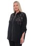 Woven Motif Cotton Plus Size Zippered Patterned Shirt Jacket |   44-58 Size - 5