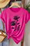 Double Rose Bundle Color Matching Special Design Printed Women's T-Shirt