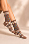 Women's Cotton Patterned Socks Multi-Colored 4-Piece Pack - 3