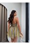 Halter Neck Side Tie Chiffon Dress - 5