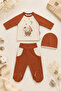 Elephant Printed 3-Piece Baby Hospital Outfit - 2