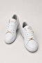 Women's Sneaker Shoes White - Gold - 5