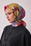 Pink Object Pattern 100% Twill Silk Scarf 4409-37 - 2