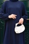 Giy-Çık Comfortable Oversize Bat Sleeve Elif Suit - Navy Blue - 5