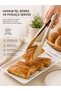 26 cm Metal Body Silicone Tip Kitchen Tongs – Medium Size Multi-Purpose Serving and Cooking Tongs - 3