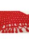 Women's Red Knitted Bandana Lace-Up Handmade Hair and Neck Bandana Stylish Accessory - 2