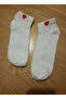 Heart Patterned Ankle Length Booties Socks 12 Pack - 2