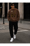 Unisex Brooklyn 07 Printed Oversize Bottom - Top Tracksuit Set