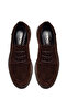 Women's Brown Lace-Up Thick-Soled Suede Leather Masculine Shoes Af190054Ds - 4