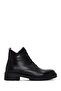 Women's Black Zippered Casual Leather Boots Wf410007Dv