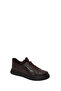 Men's Brown Lace-Up Leather Sneaker Wm720006Df - 7