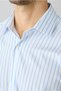 Long Sleeve Slim Fit Classic Striped 100% Cotton Shirt - 4