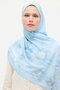 Velvet Kraş Shawl - Blue - 3