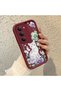 Redmi 15 5g Compatible Case Camera Protective Cat Case Burgundy Lover Couple Silicone Phone Case - 3