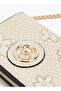 Monogram Print Wallet with Button Closure - 5