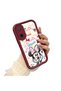 Poco F7 5g Compatible Case Camera Protector Minnie Pattern Maroon Lover Couple Silicone Phone Case - 2