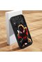 Samsung Galaxy A30 Compatible Black Spiderman Case Camera Protective Couple Case for Lover Silicone Phone Case