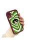 iPhone Xr Compatible Case Camera Protector Cartoon Pattern Maroon Lover Couple Silicone Phone Case - 2