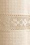 Rose Sprinkled with Rose Embroidery and Cross Stitch, Authentic Lace Detailed Cotton Decorative Curtain - 5