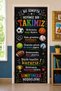 Rubberized School Classroom Door Coverings, We Are All One Team in This Classroom, Fabric Door Coverings, Classroom Door, School Event Door Coverings