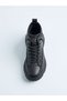 26K310-3 Silvery Bow Detail Genuine Leather Zippered Elastic Lace-Up Sport Boots for Women - 4