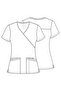 Ww655 Women's Scrubs Top – Imported, Mock Wrap Design, V-Neck, 2 Pockets, and Relaxed Fit Doctor/Nurse Top - 5