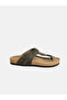 Khaki Cork Sole Men's Flip Flops - 2