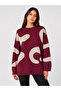 Women's Oversize Patterned Knitwear Sweater