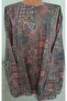 Er Clothing Paper Print Combed Cotton Blouse Long-Sleeve 3 Buttons Print - 4