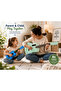 Parent & Child Guitar Ukulele Combo, Green Classical Guitar & Blue Ukulele Set, 2 Musical Instruments for Beginners, Family Music Practice, Learning & Gift - 6