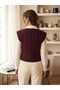 Crepe Fabric Buttoned Vest, Buttoned Vest