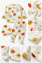 Baby Teddy Bear Patterned 3-Piece Set: Top, Bottom, and Beanie - 2