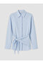 Alita City Lcw Modest Blue Shawl Detailed Women's Shirt Tunic with a Difference - 5